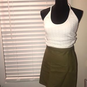 GAP ribbed white halter